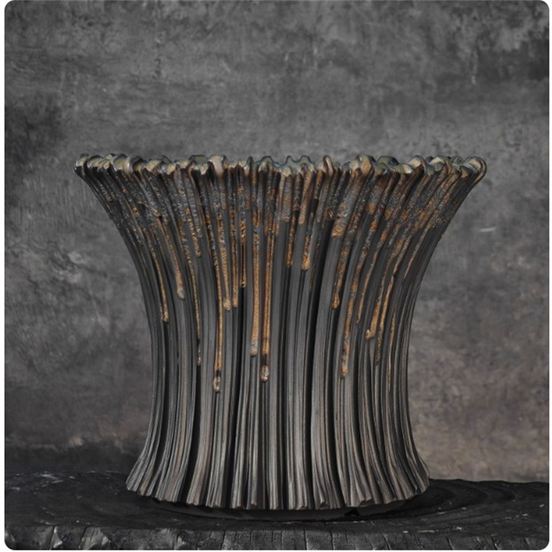 Glazed Handmade Vertical Strip - Cactus Mix Pot incelemesi ve fiyatı