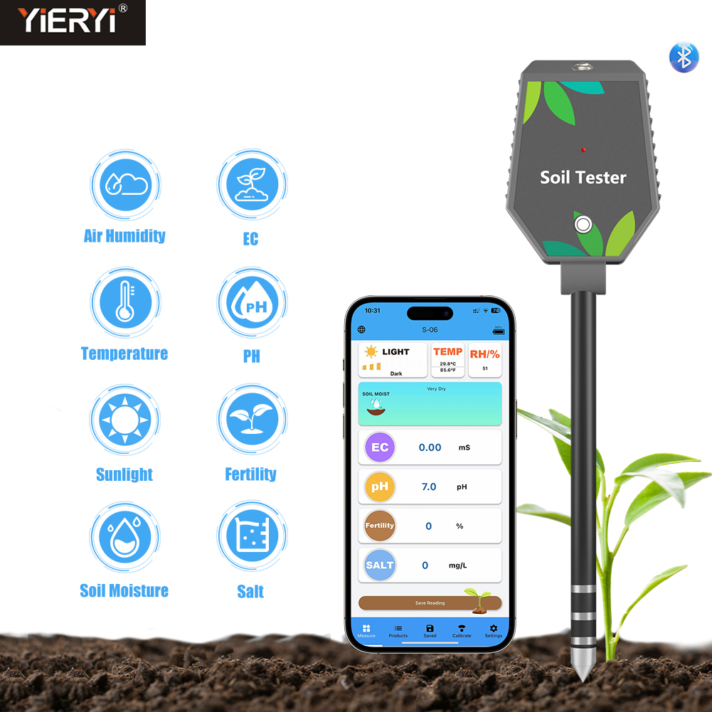 Yieryi 8-in-1 Smart Soil Teste - Plant Parent App incelemesi ve fiyatı