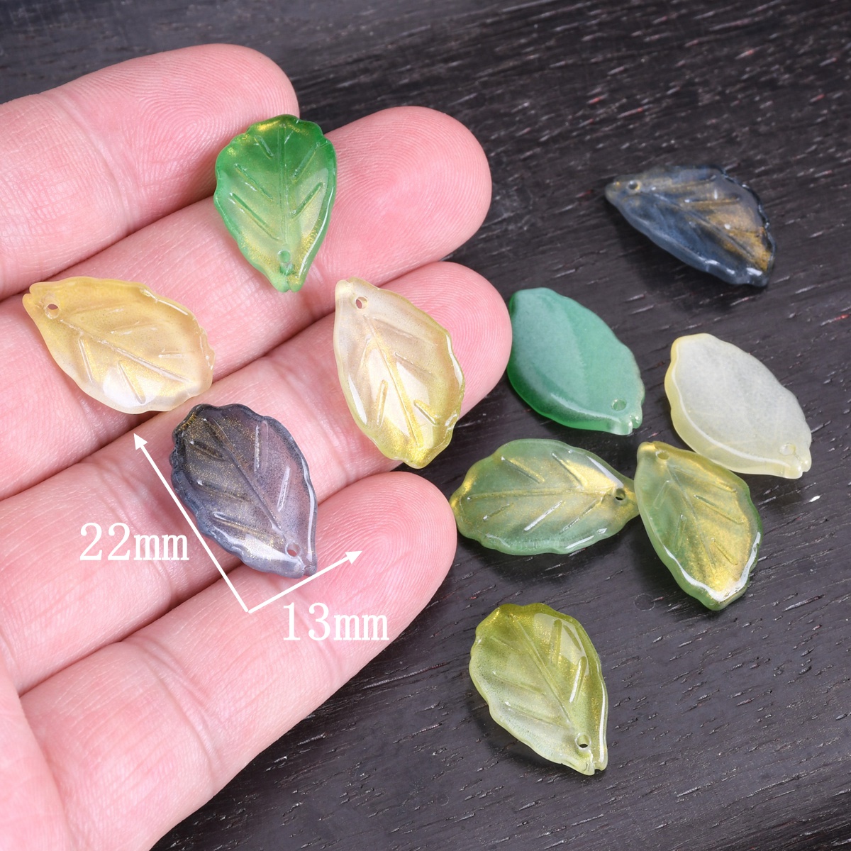 10pcs Glossy Leaf Shape 22x13m - String Of Pearls Plant incelemesi ve fiyatı