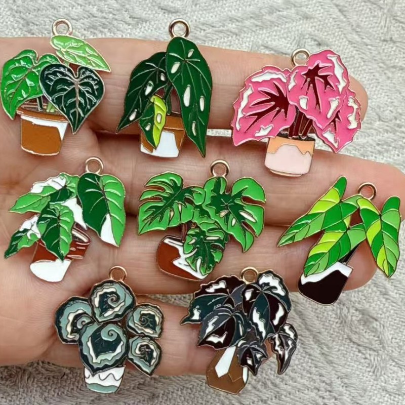 10Pcs Enamel Dripping Oil Cact - Cactus Mix Pot incelemesi ve fiyatı