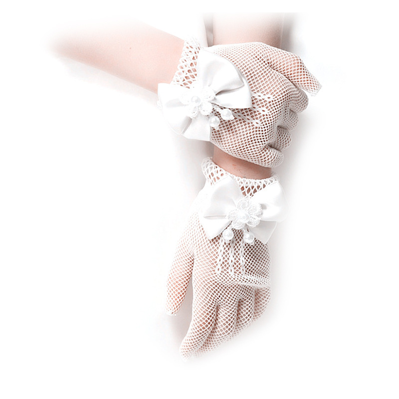 Kids Lace Pearl Fishnet Gloves - String Of Pearls Plant incelemesi ve fiyatı