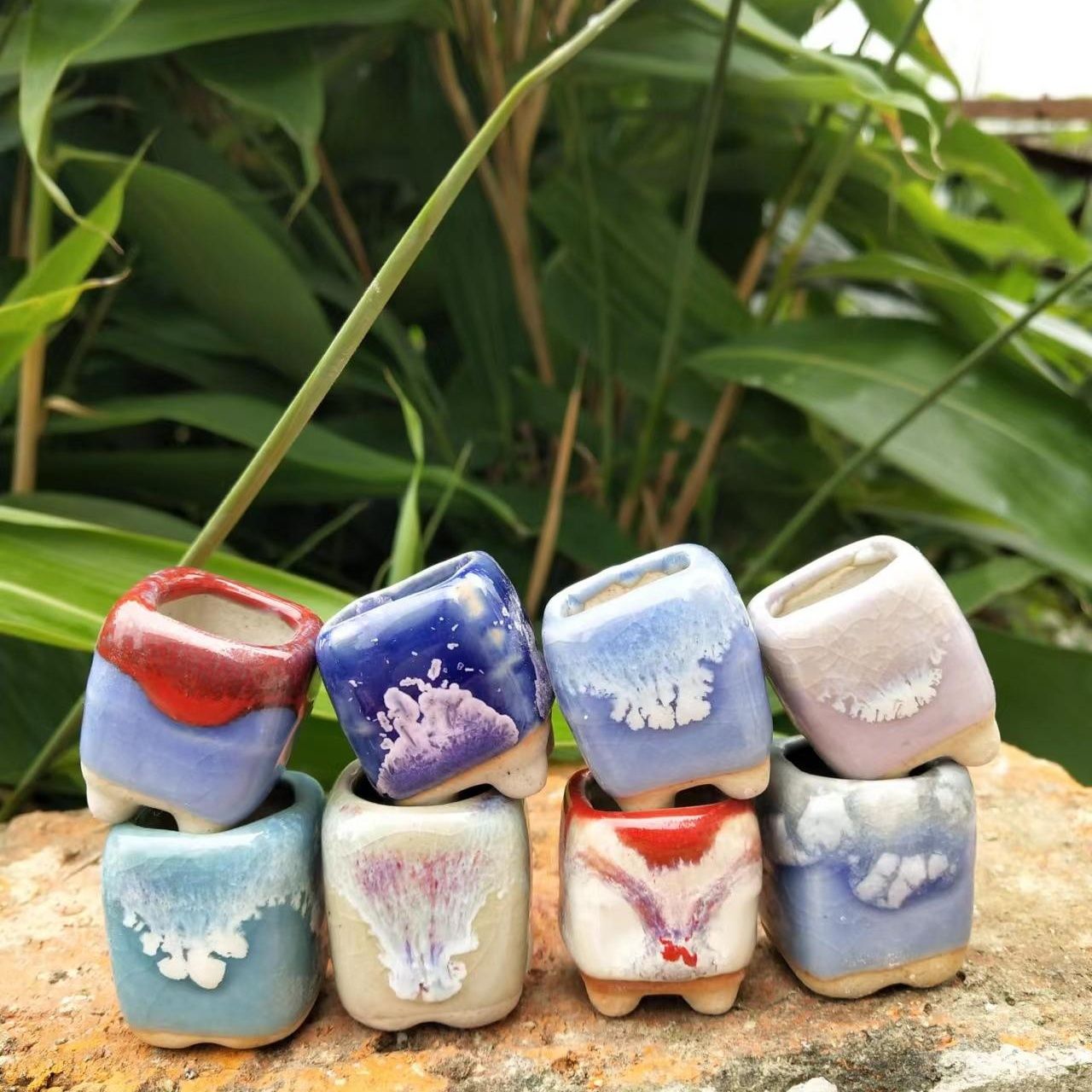 10Pcs Mini Ceramics Fowerpot M - Cactus Mix Pot incelemesi ve fiyatı