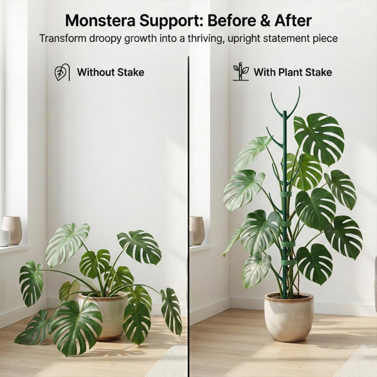 6 PCS Monstera Plant Support S - Variegated Monstera Node incelemesi ve fiyatı