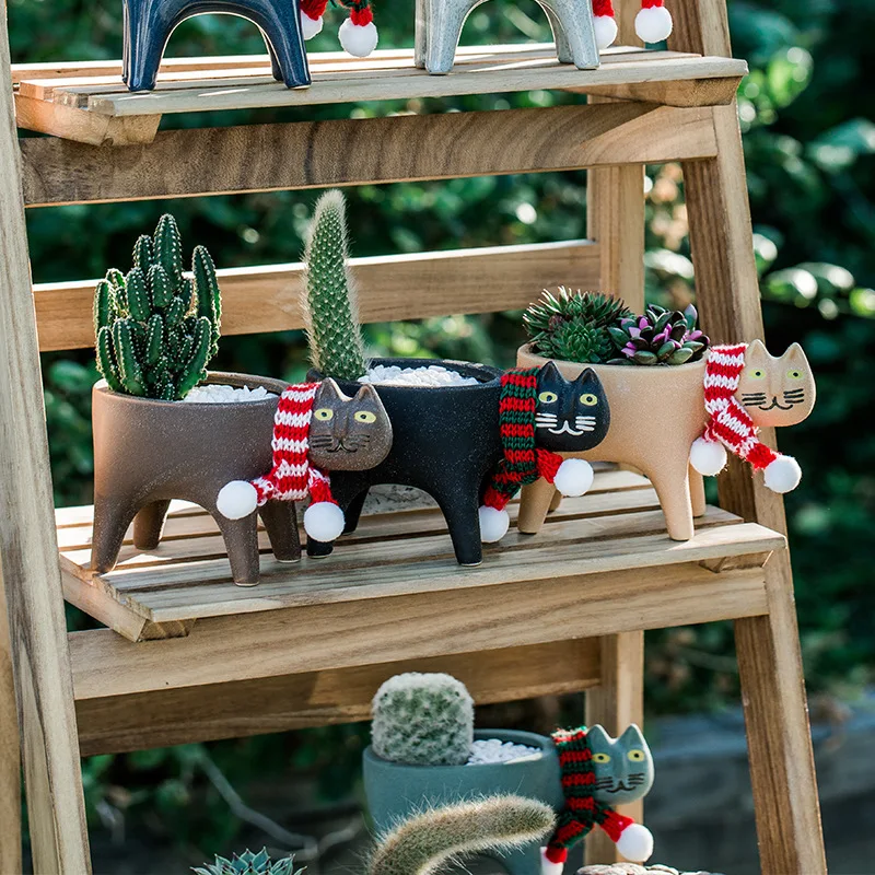 Cat Flower Pot Creative Cute C - Cactus Mix Pot incelemesi ve fiyatı
