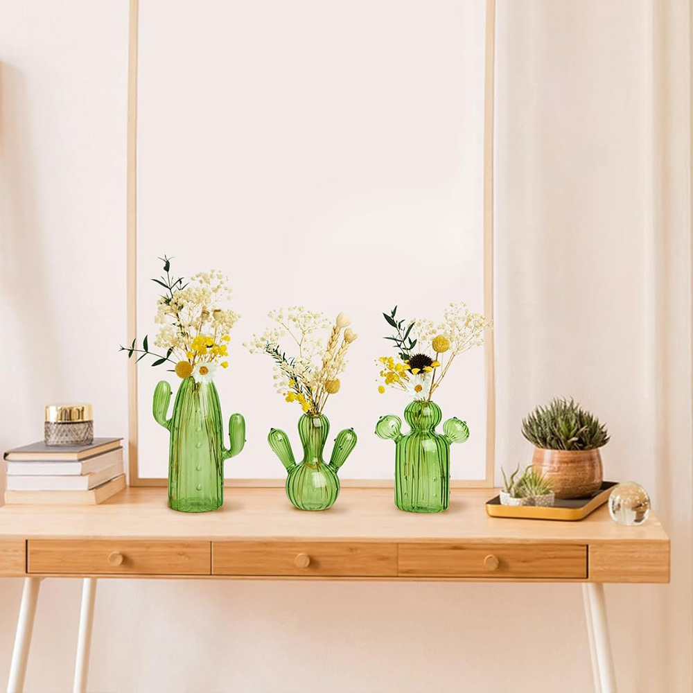 Colourful Glass Vase, Desktop  - Cactus Mix Pot incelemesi ve fiyatı